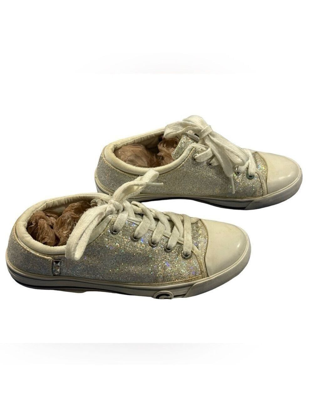 Guess Opalescent Sparkle Sneakers Sz7.5 Womens GGoona2